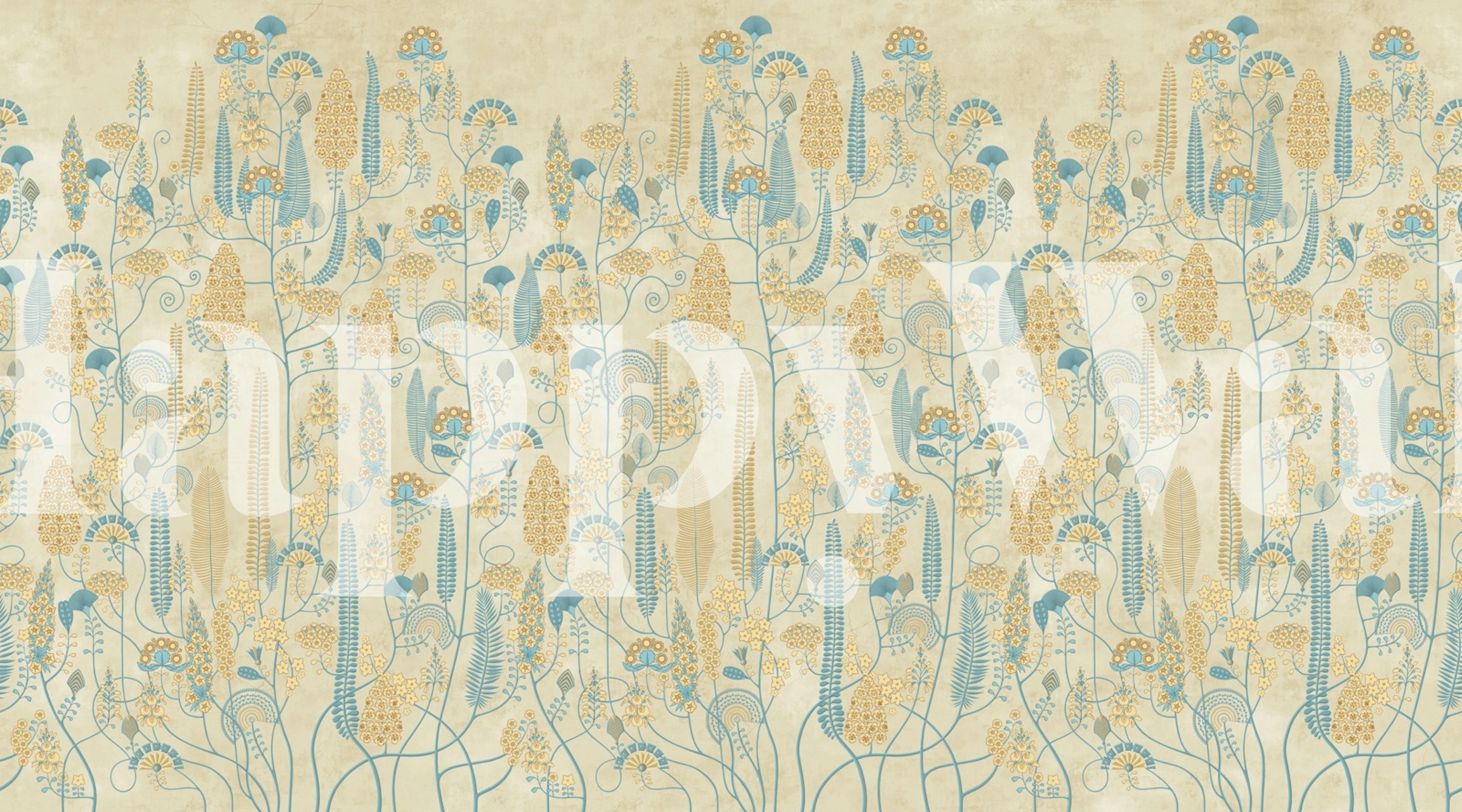 Ethnic 2 wallpaper design displayed in a room