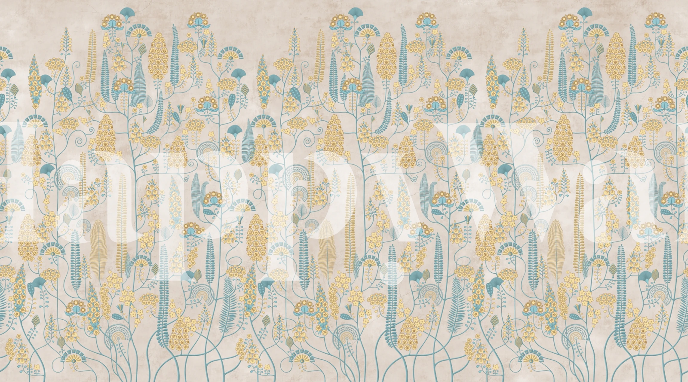 Ethnic 3 wallpaper design in a room