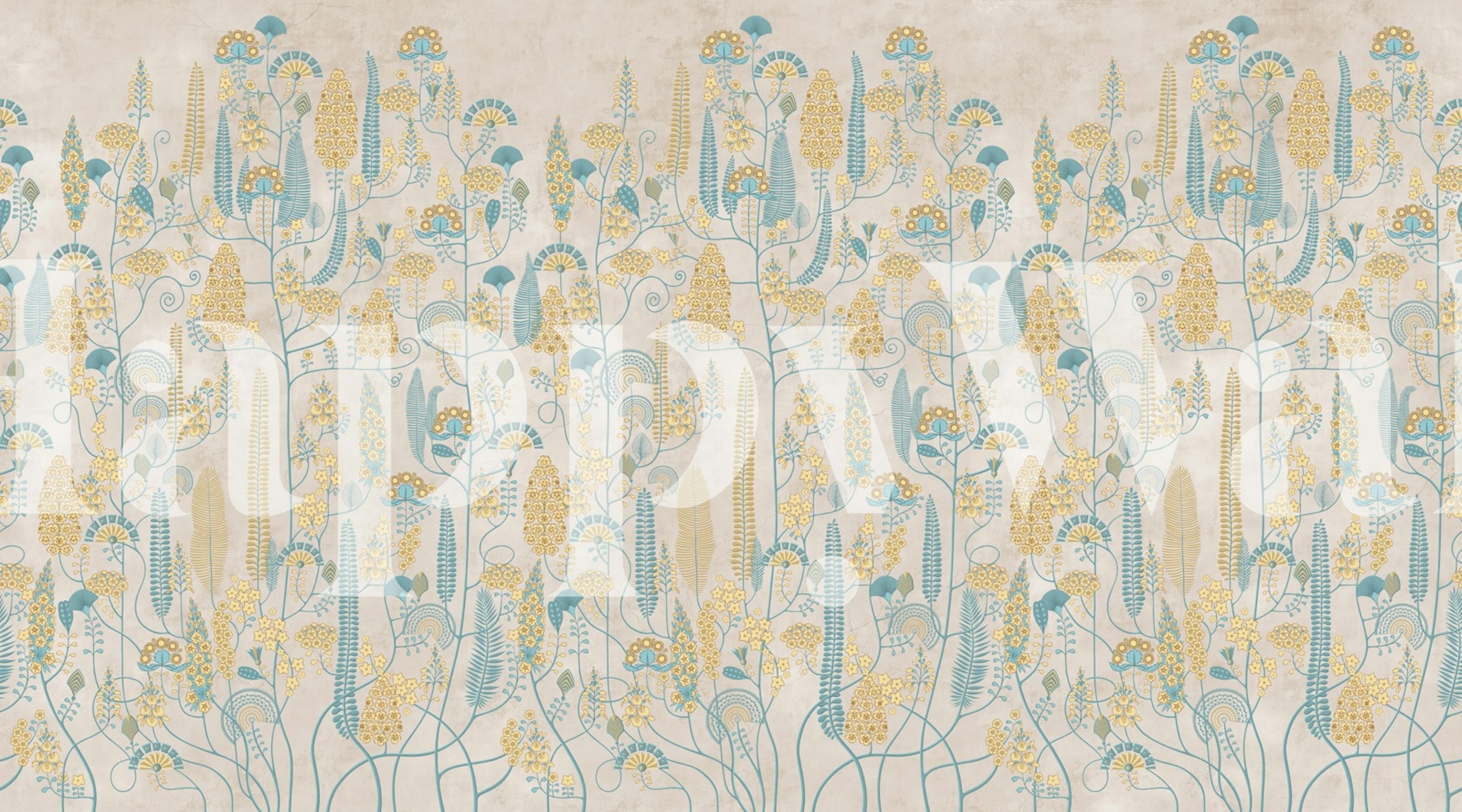 Ethnic 3 wallpaper design in a room