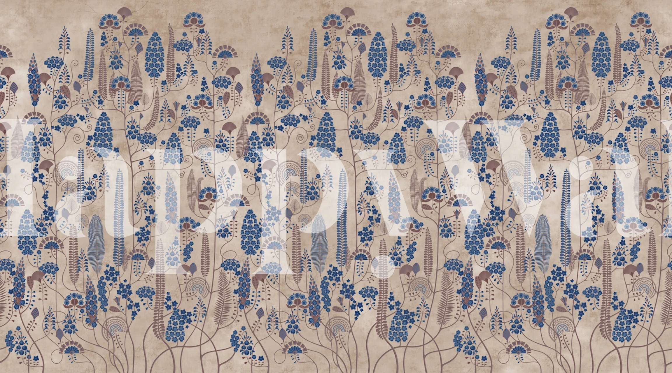 Papel de parede Ethnic 13 em um quarto elegante