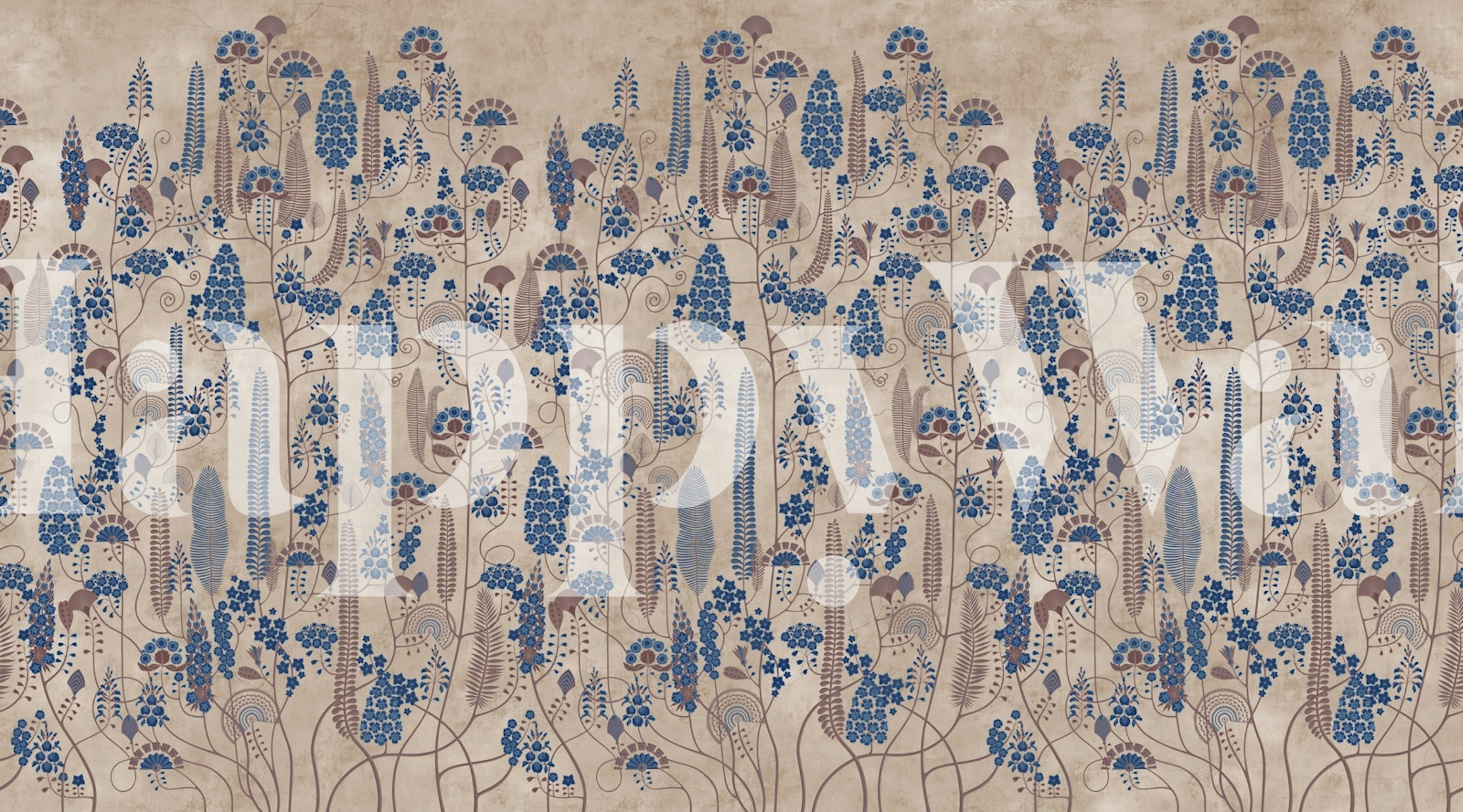 Ethnic 13 wallpaper in a stylish room