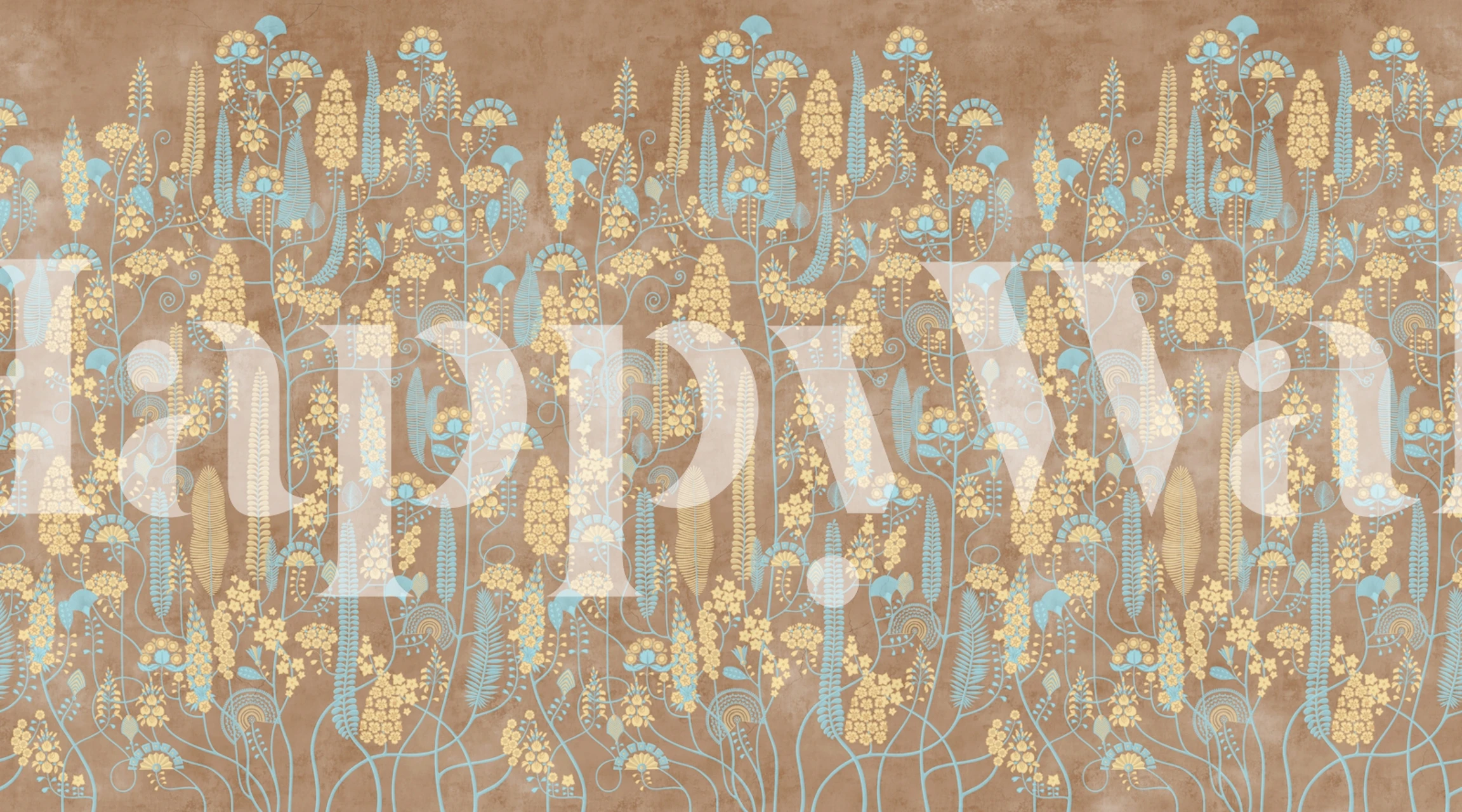 Ethnic 15 wallpaper in a decorated room