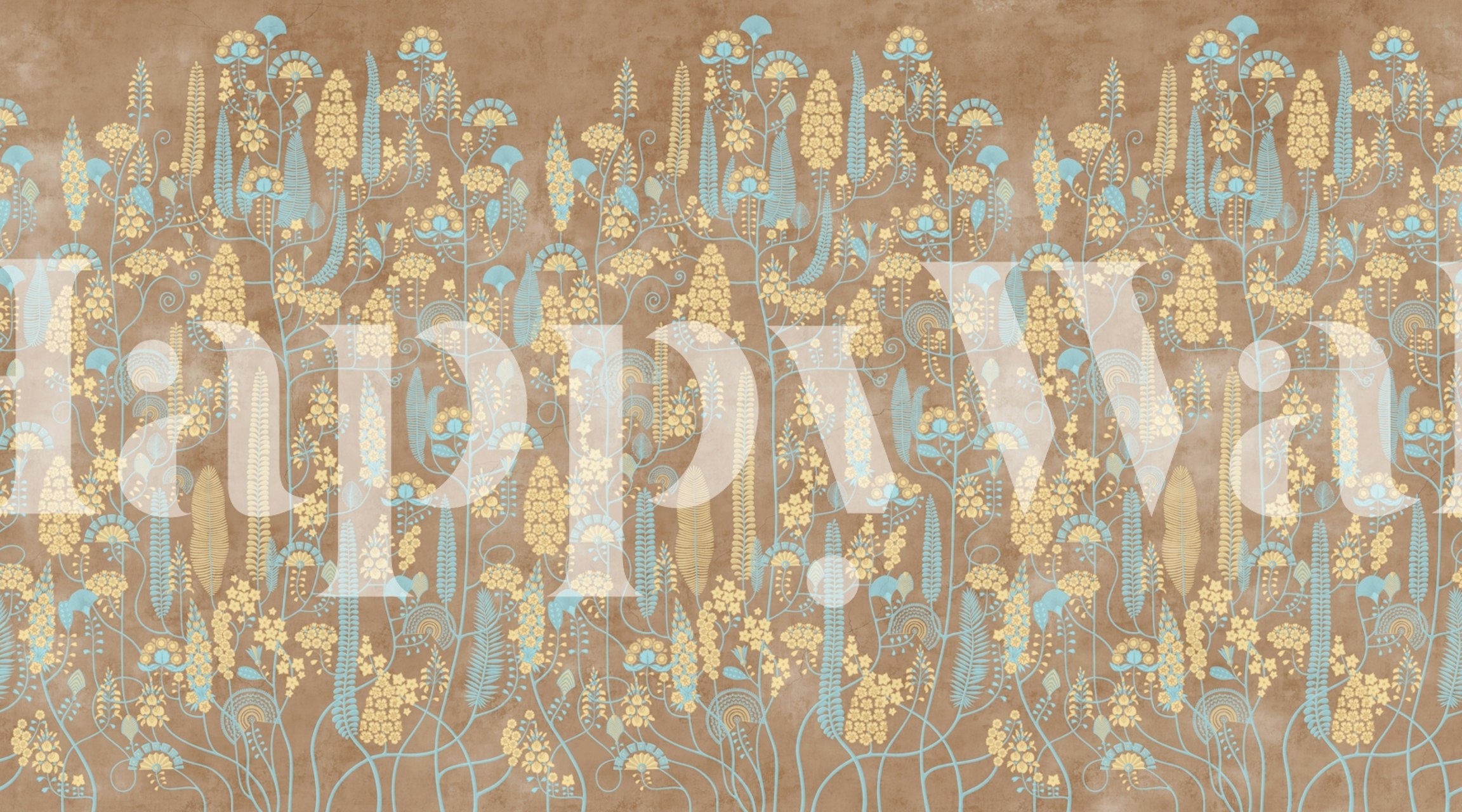 Ethnic 15 wallpaper in a decorated room