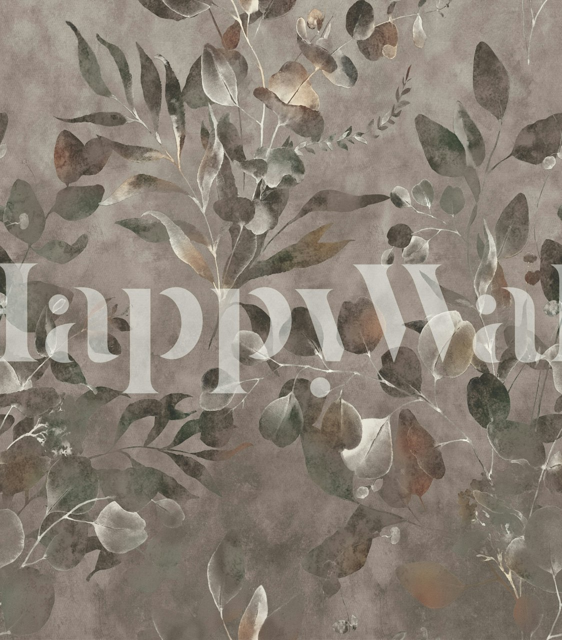 Vintage Leaf Aesthetic wallpaper in a room