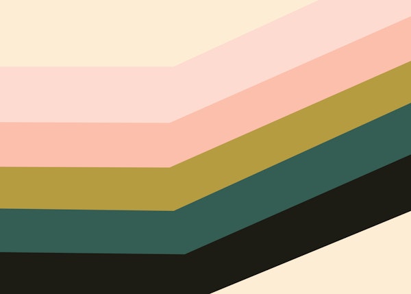 Earth Tone Chevron Stripe Abstract