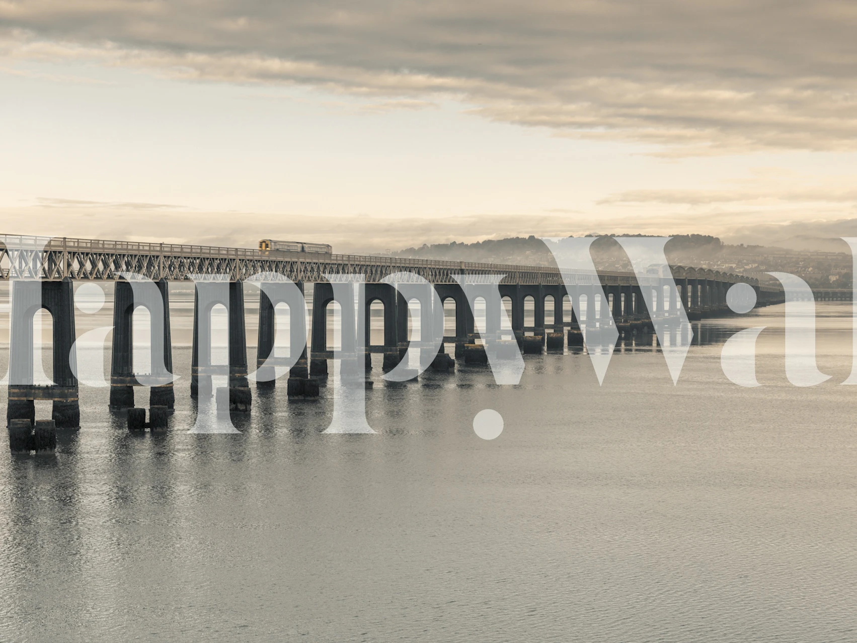 Papier peint Serene Bridge View dans une pièce