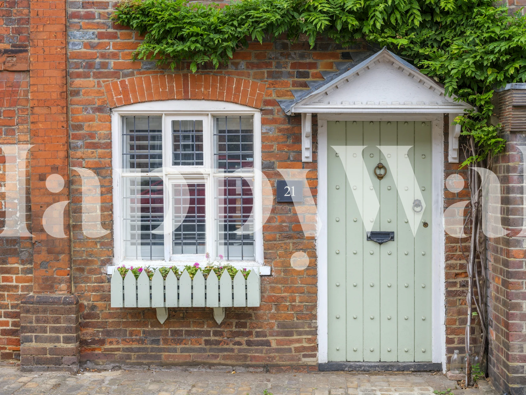 diseño de papel tapiz Old Cottage Front Door