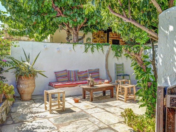 Colorful Backyard Patio