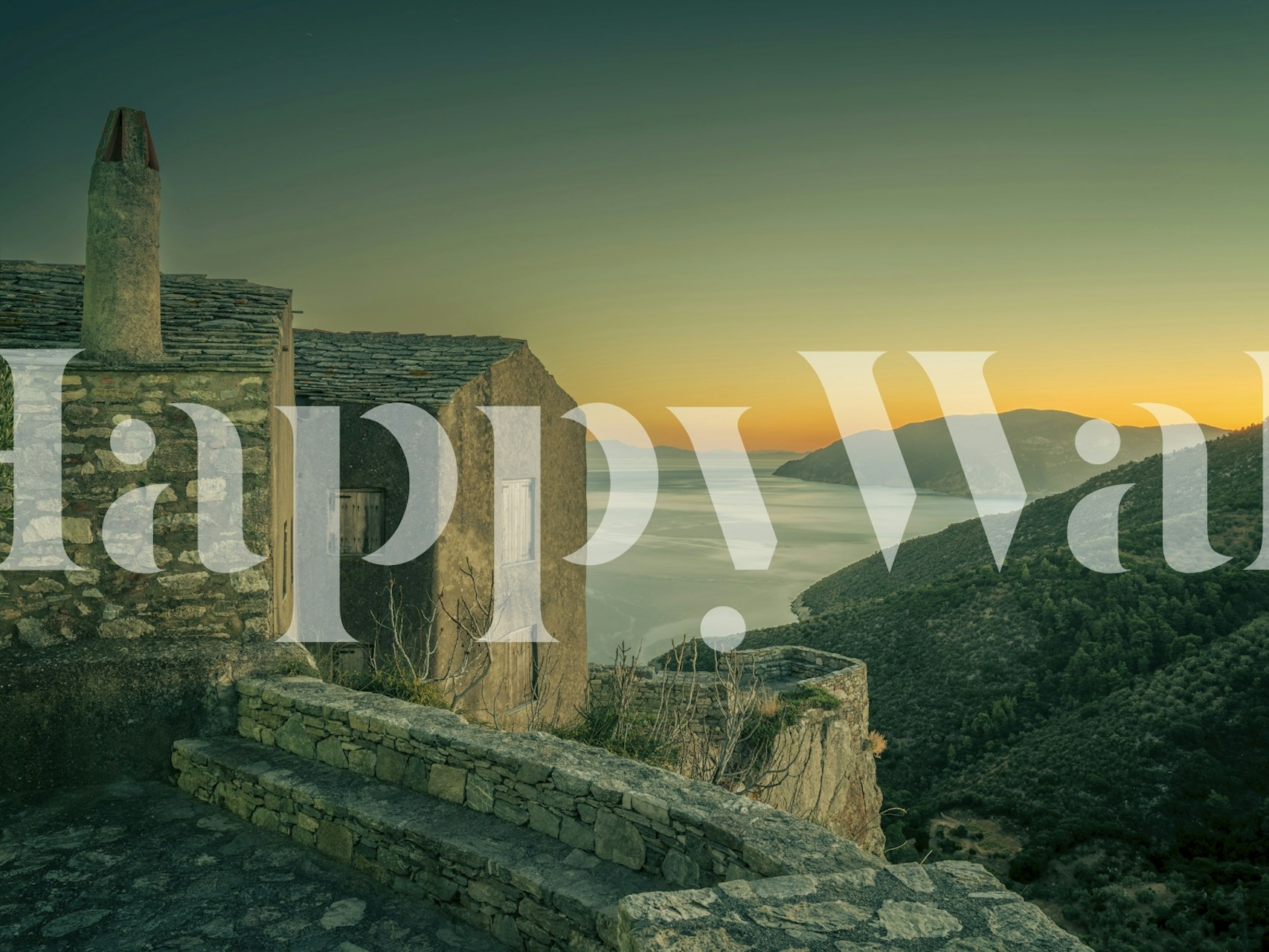 Tapeta Mediterranean sunrise view v místnosti