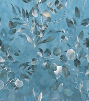 Blue Botanical Aura wallpaper