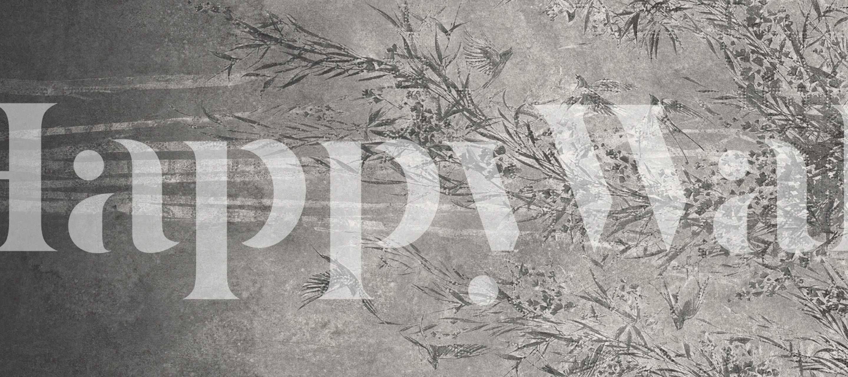 Tapeta Monochrome Bamboo Symphony v místnosti