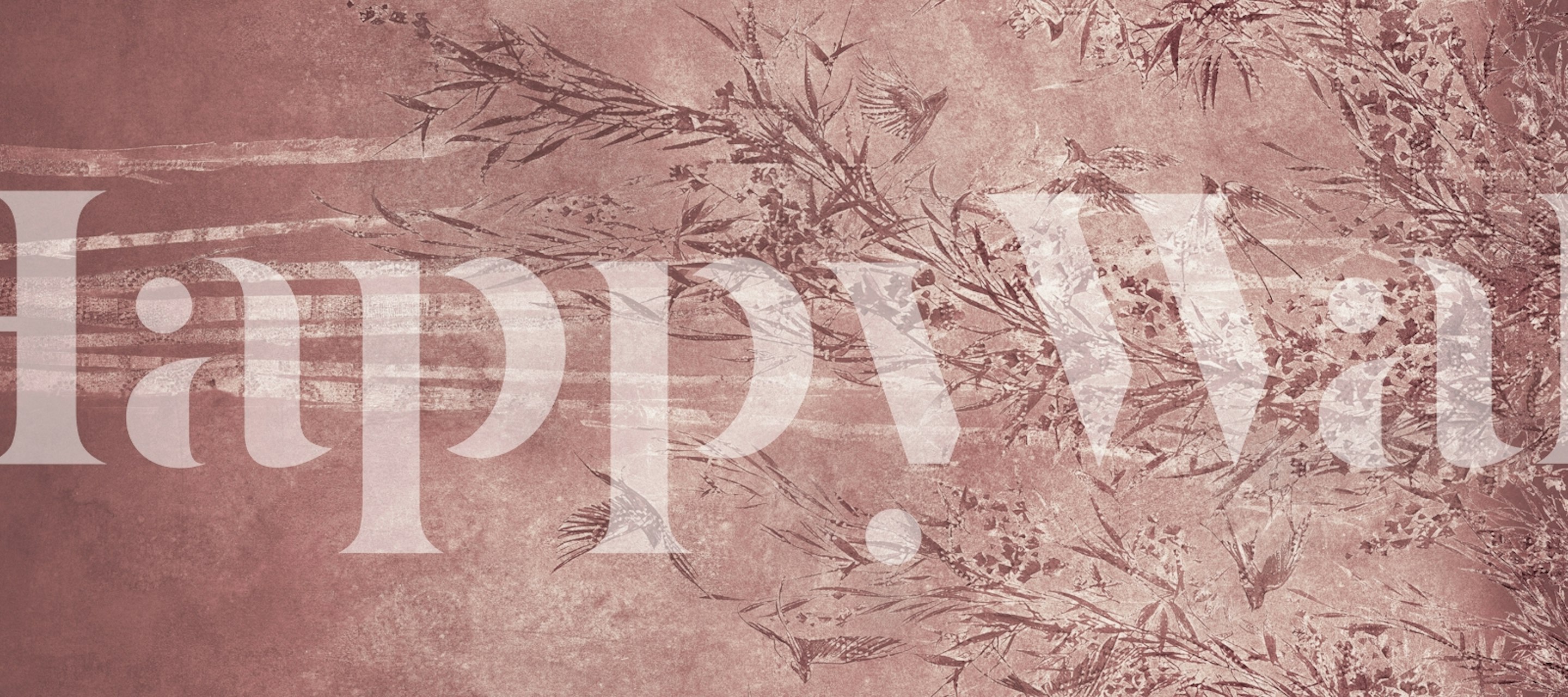 Rosewood Bamboo Symphony behang in de kamerdecoratie