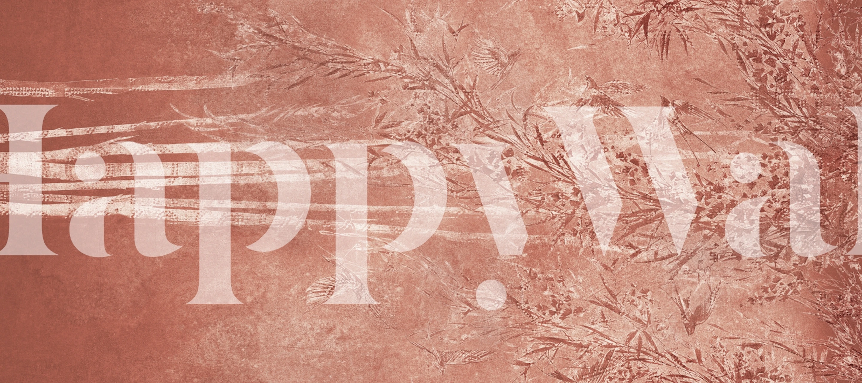 Rustic Botanical Harmony wallpaper in a room