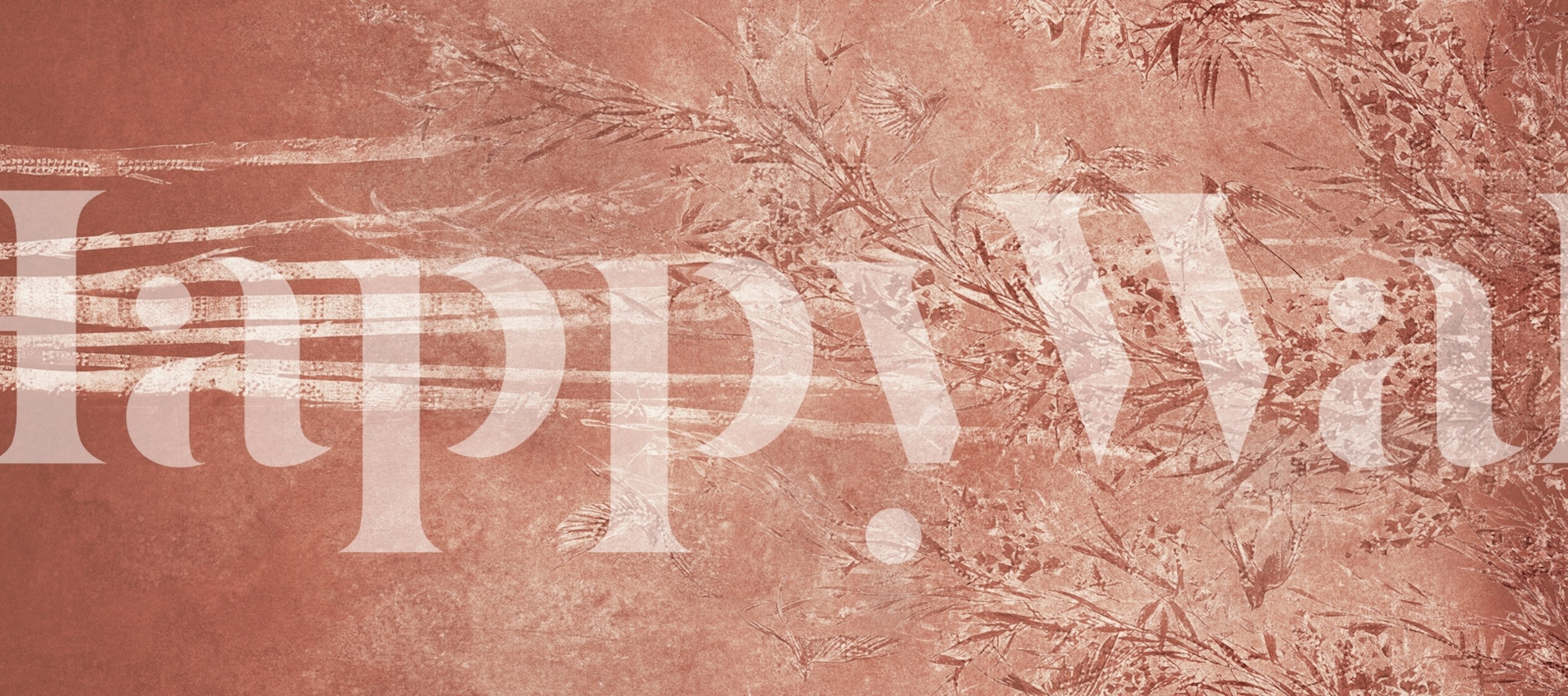 Rustic Botanical Harmony behang in een kamer