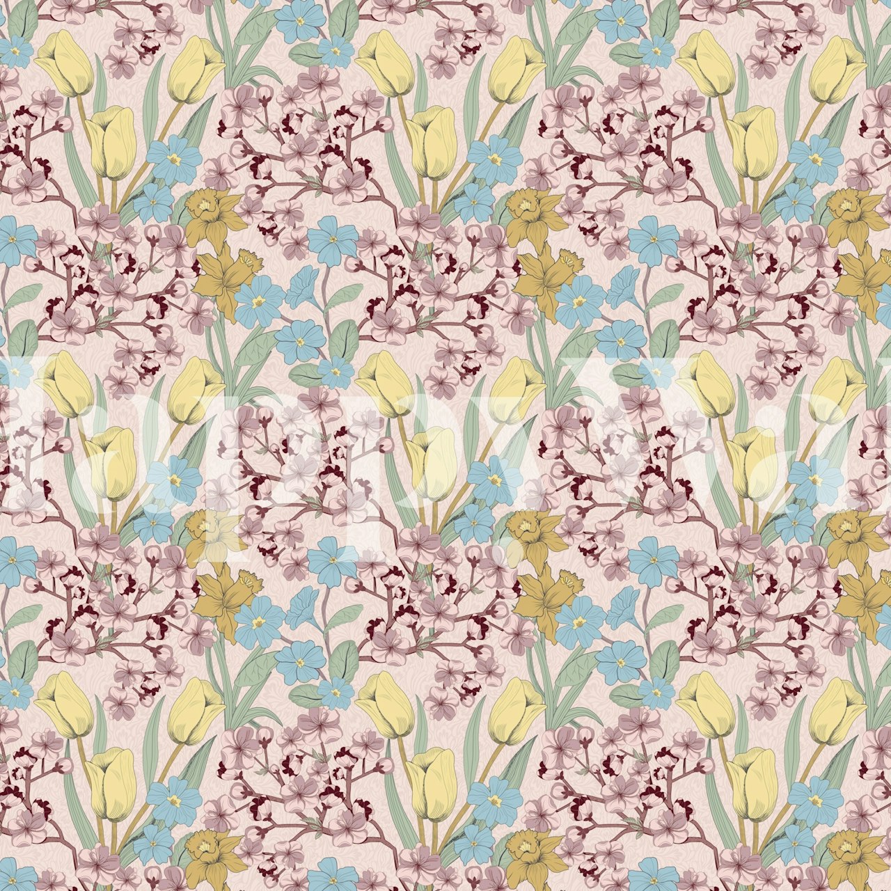 Deco Dawn Bouquet tapet i et rum