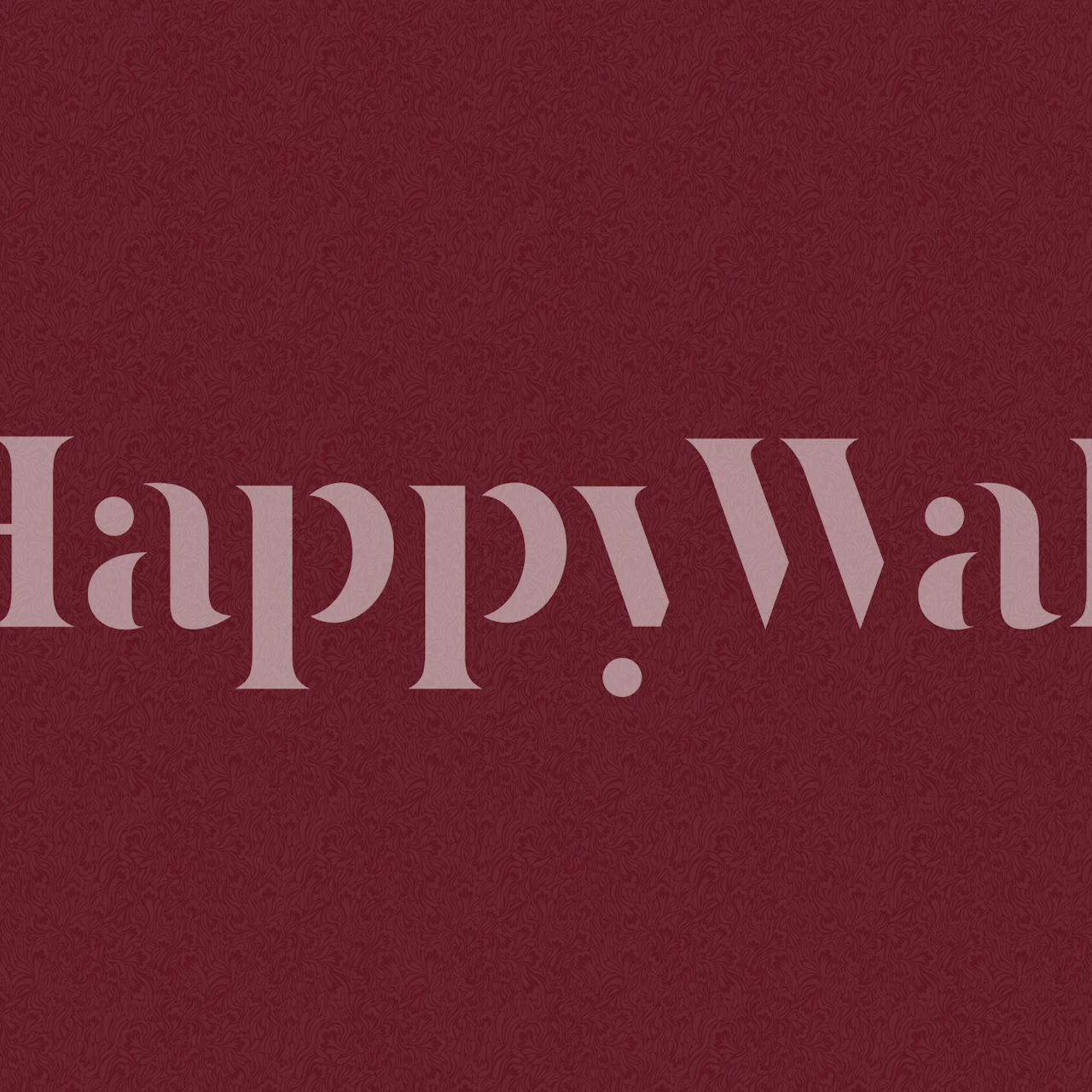 Burgundy decorative filigree pattern wallpaper