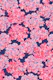 Big Bloom Hydrangeas Vintage Floral Pink Blue
