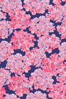 Big Bloom Hydrangeas Vintage Floral Pink Blue behang