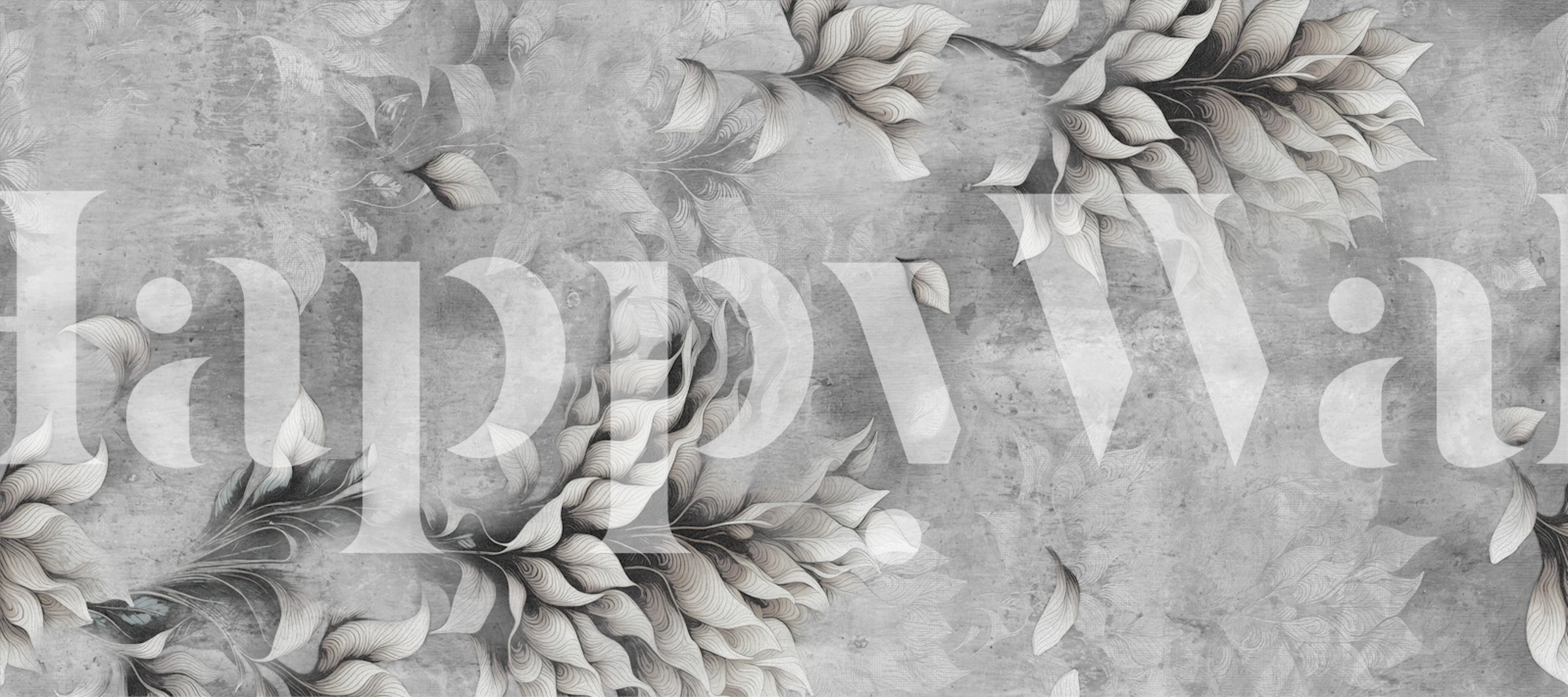 Foglia Eleganza Leaf Decor wallpaper in a room