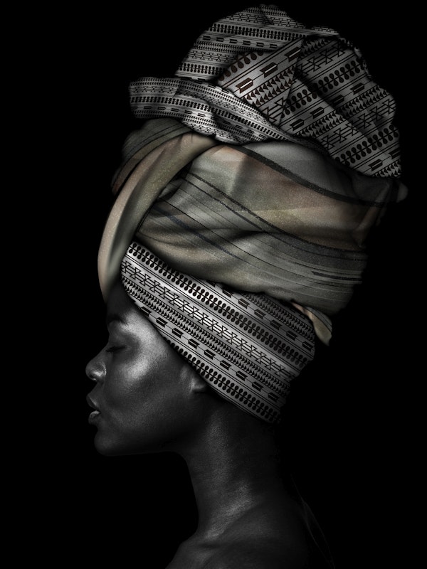 African Turban Black