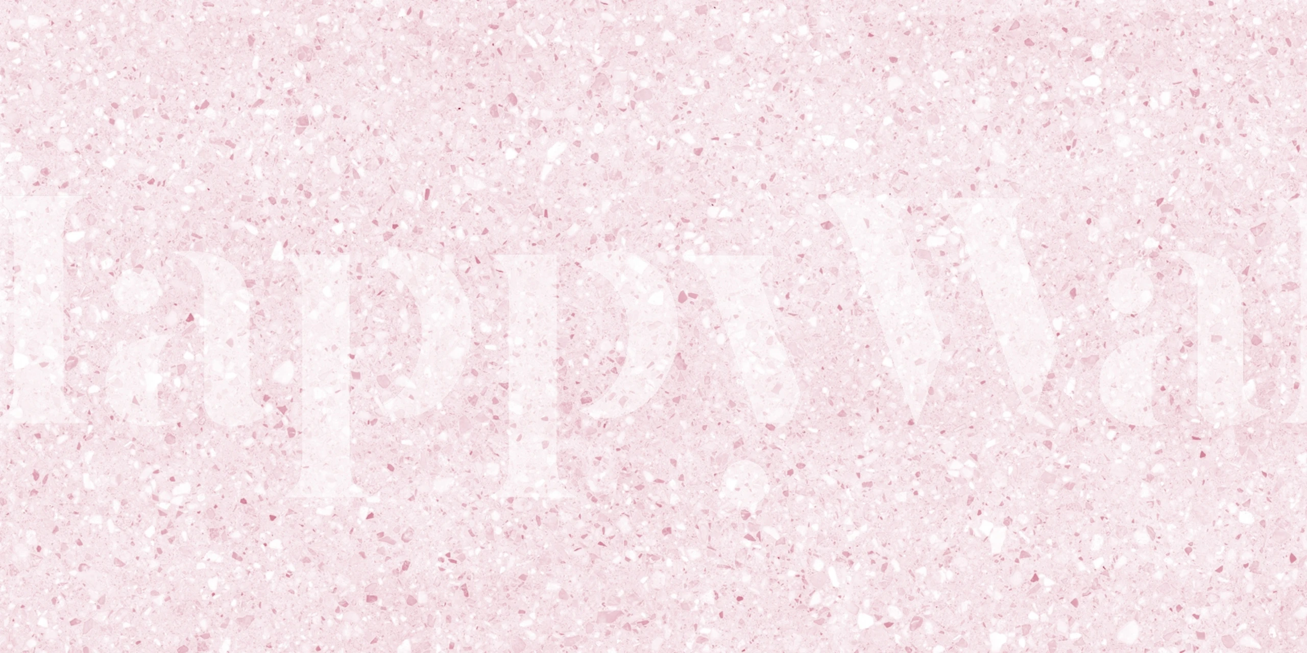 Soft Pink Terrazzo Bliss tapetti huoneessa
