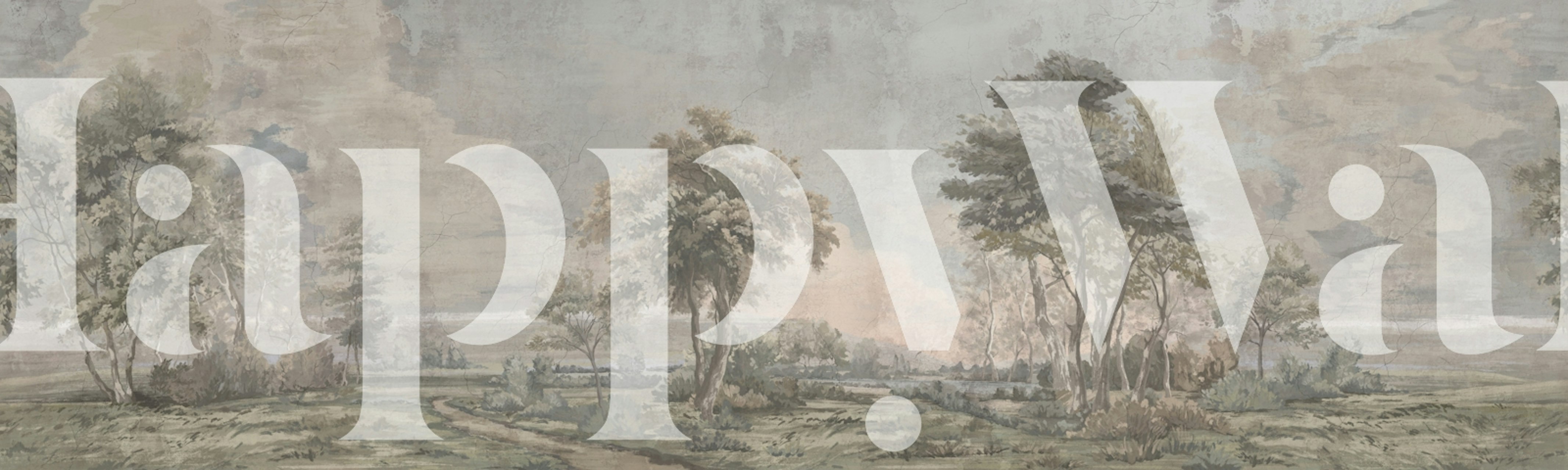 Wallpaper Landscape 3 u postavci sobe