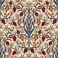 Heritage Pomegranate - Crimson & Peacock papiers peint