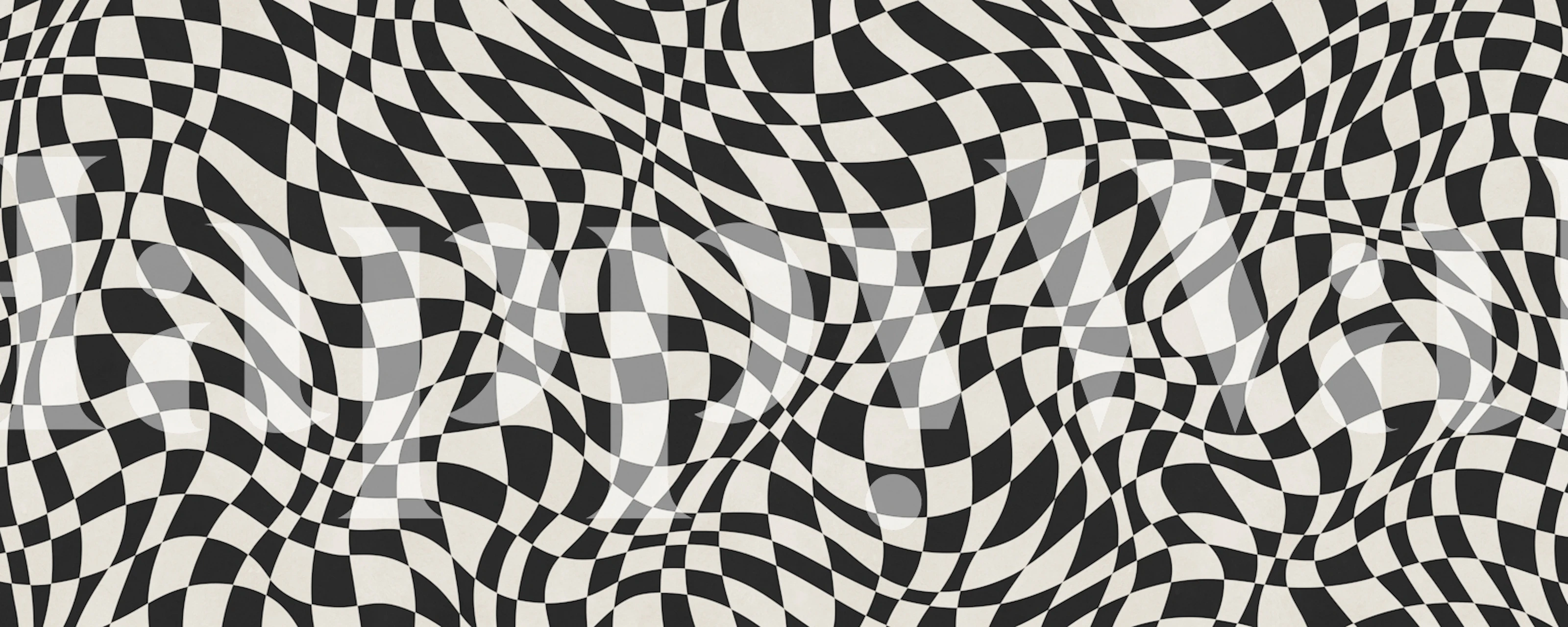 Checkerboard Optical Illusion wallpaper design