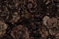 Chic Opulent Brown Bloom Aesthetic tapete