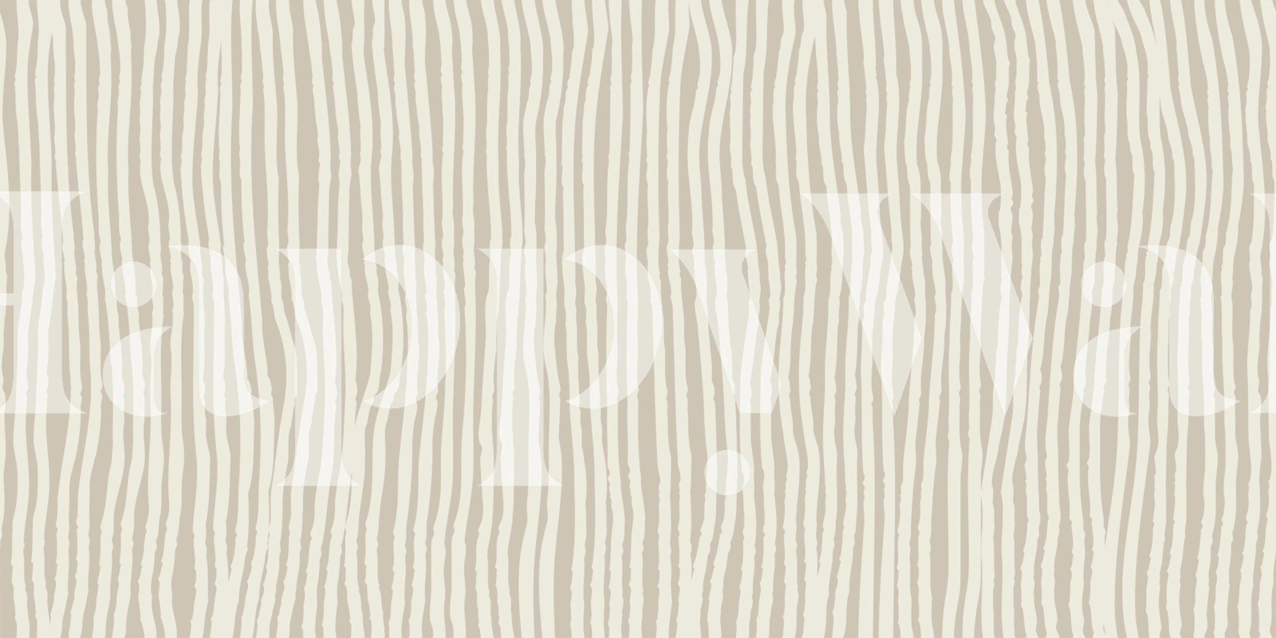 Elegant Beige Line Design wallpaper in a room