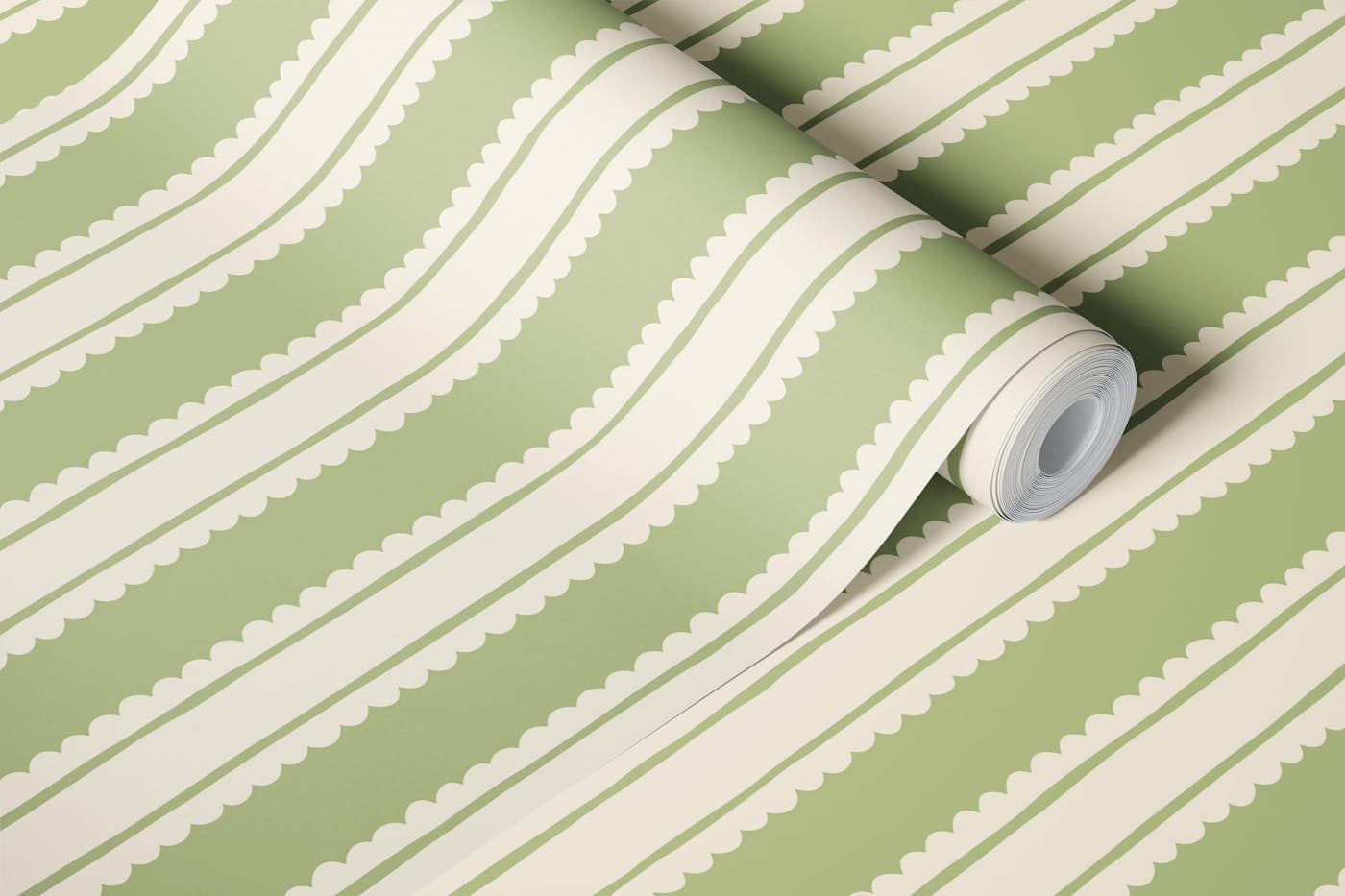 Modern Chic Striped Artwork wallpaper roll