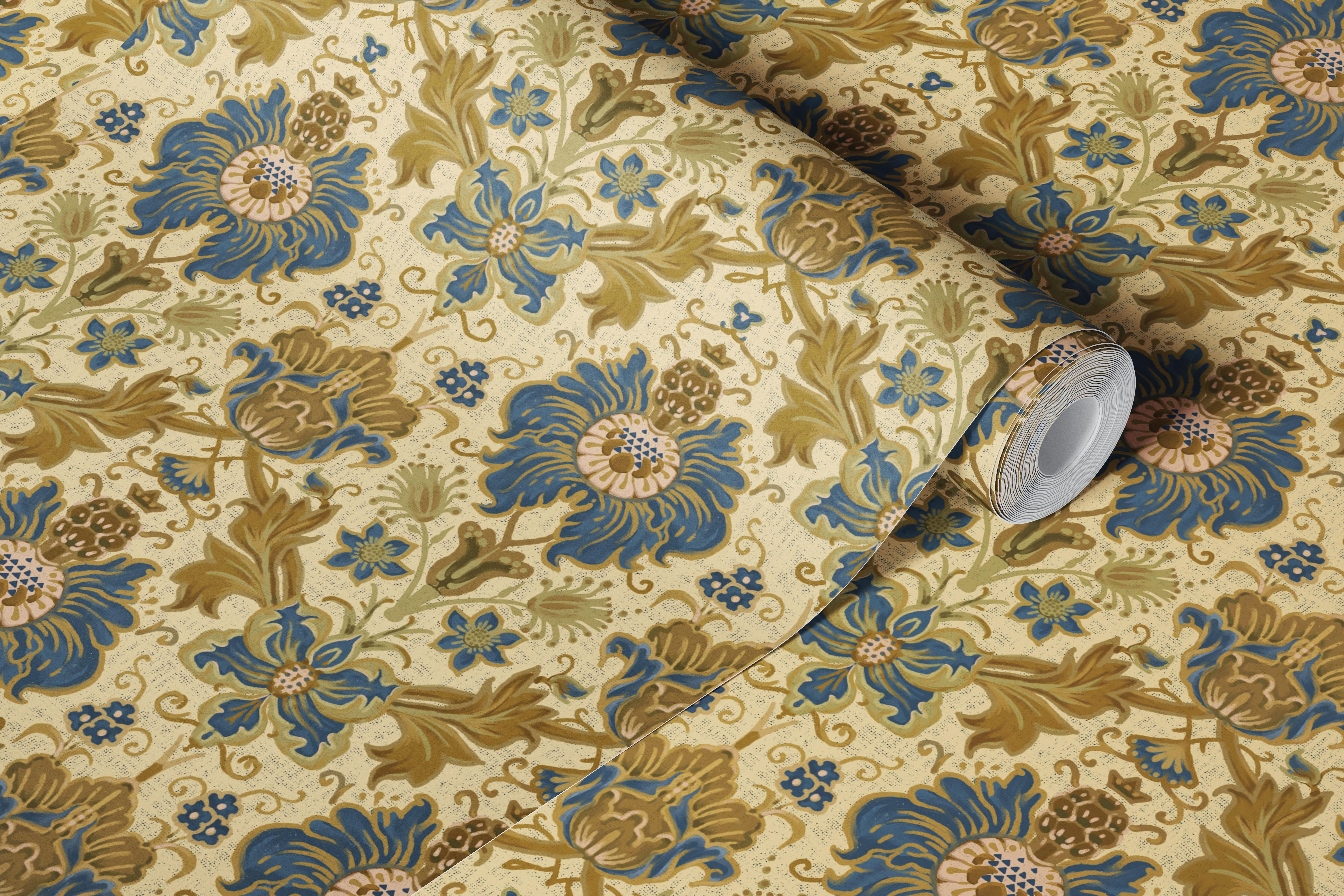 Tapeta Baroque Garden Charm v pokoji