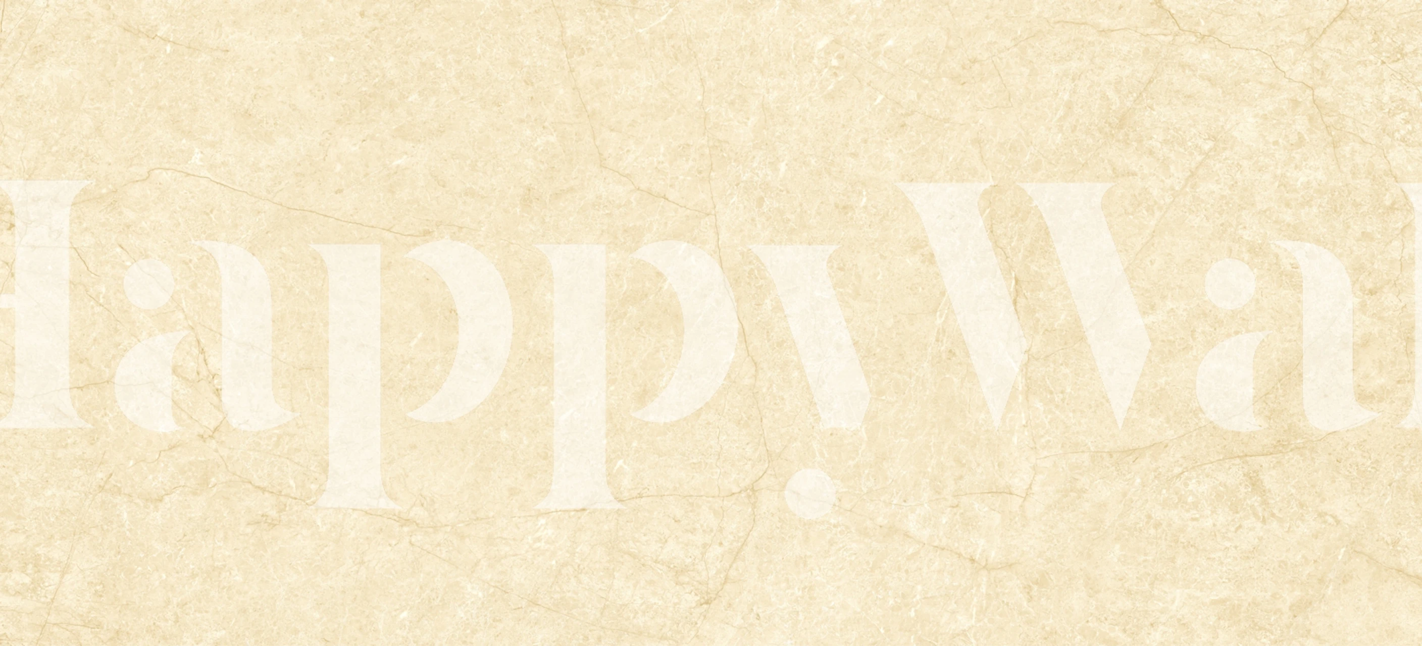 Papel de parede Classic Beige Marble Design em um quarto