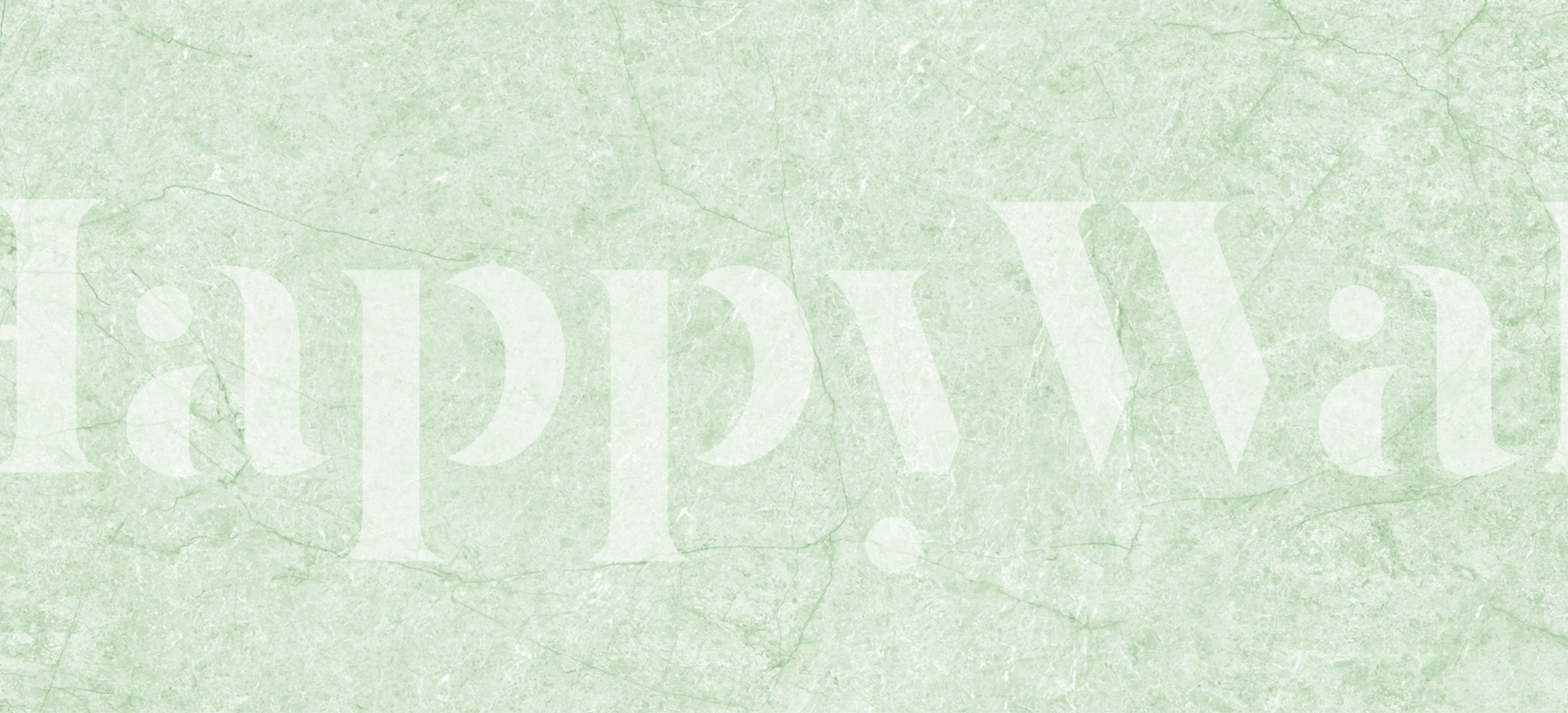 Mint green marble wallpaper in a room setting