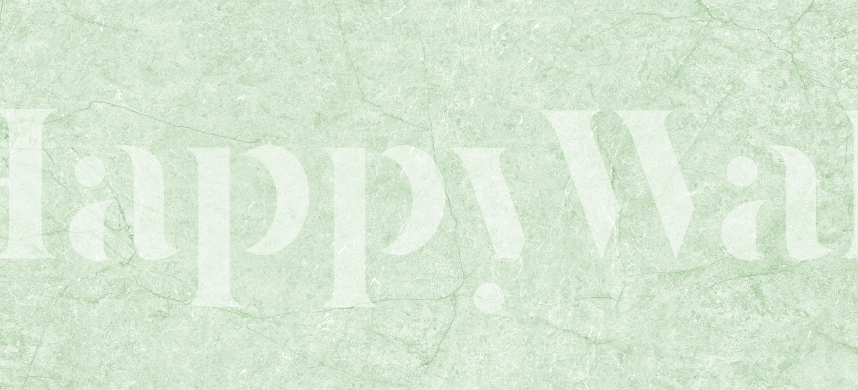 Mint green marble wallpaper in a room setting