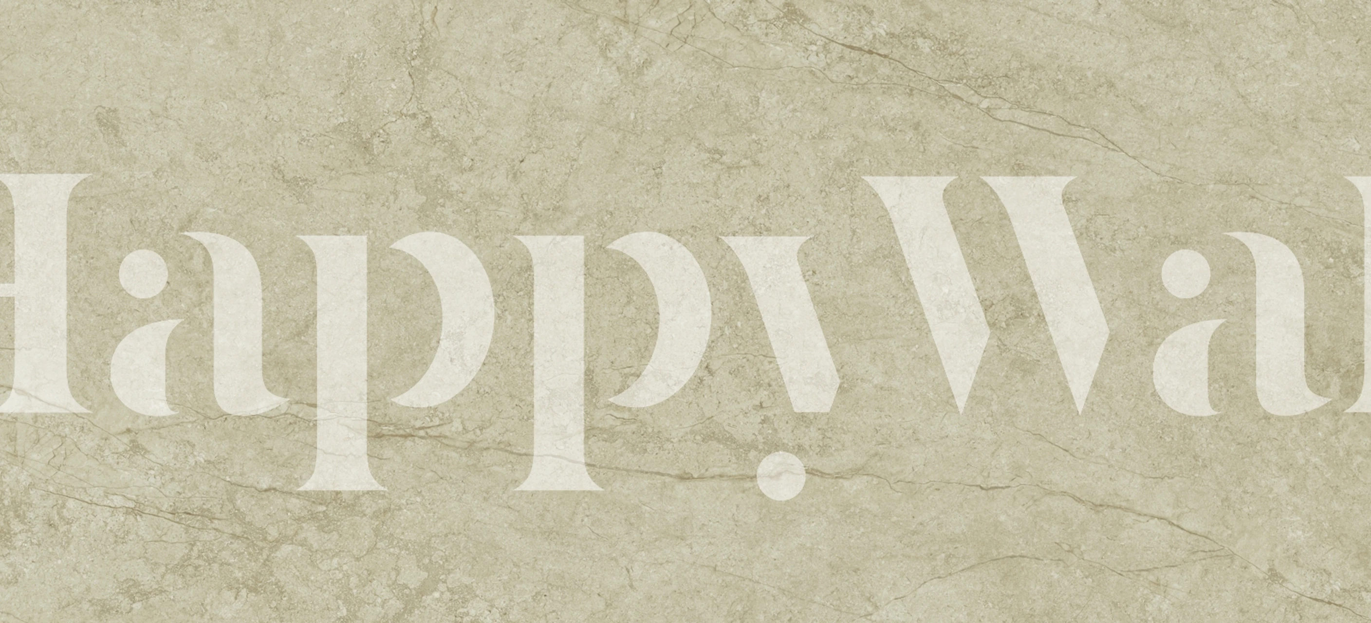 Crema Botticino Marble wallpaper in a room