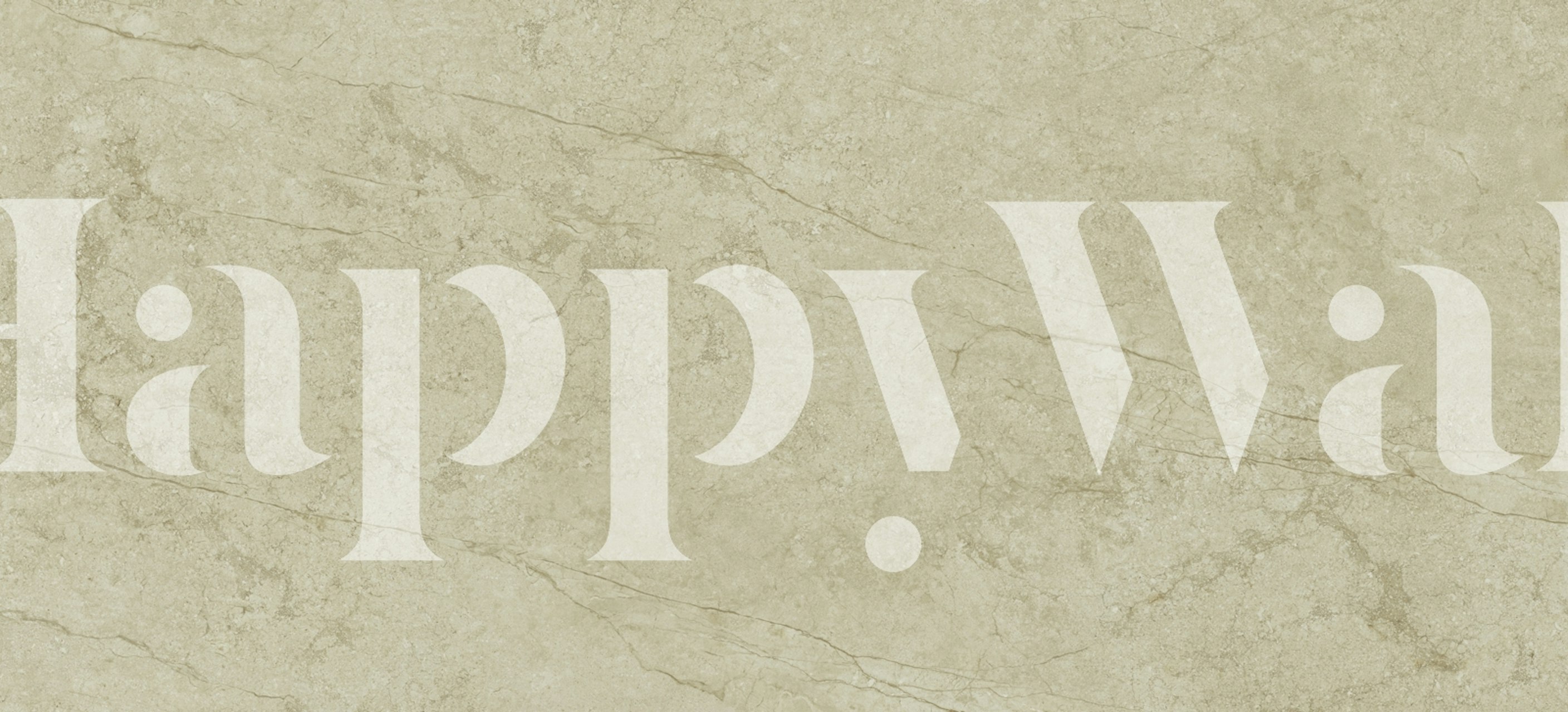 Warm Cream Marble tapet i ett rumsmiljö