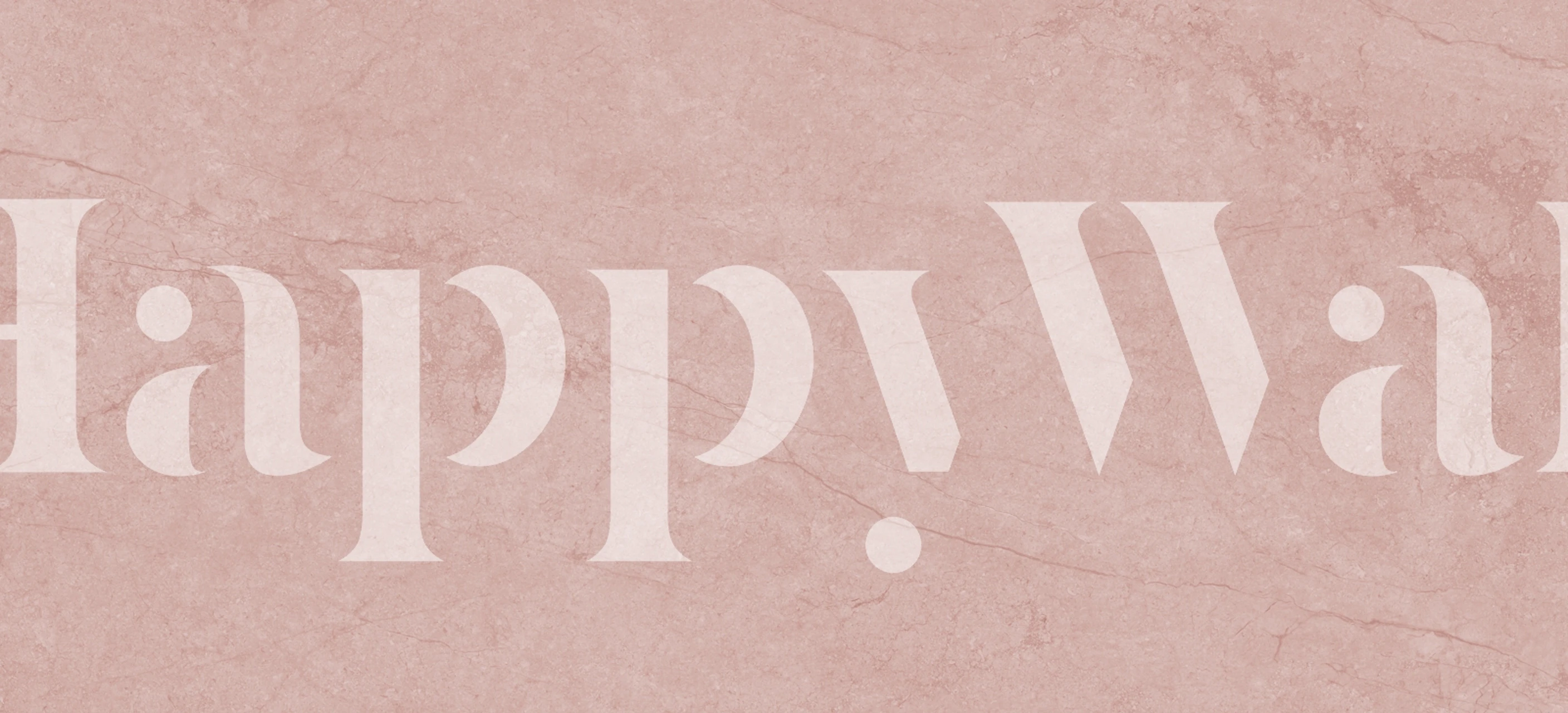 Papel pintado Soft Pink Stone Look en una habitación