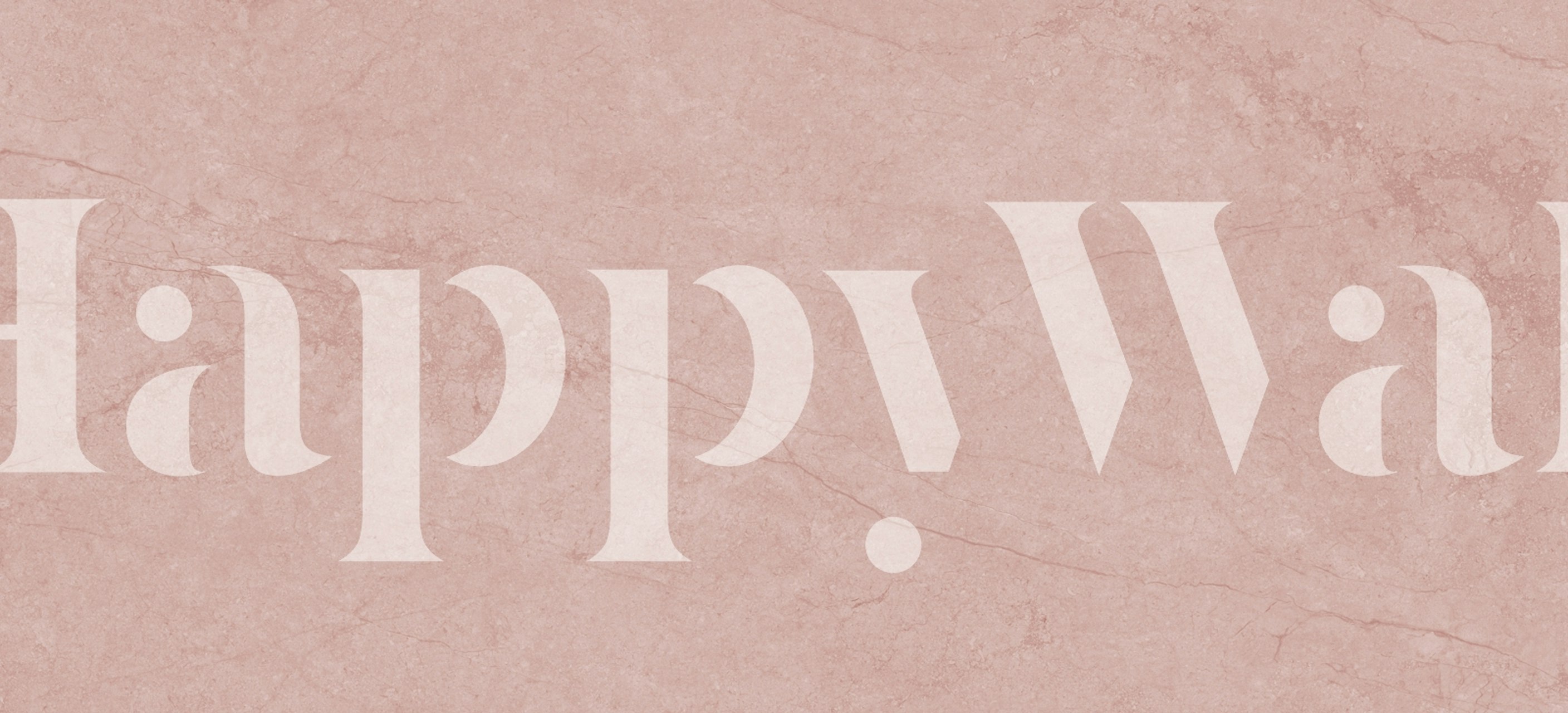 Soft Pink Stone Look Tapete in einem Raum