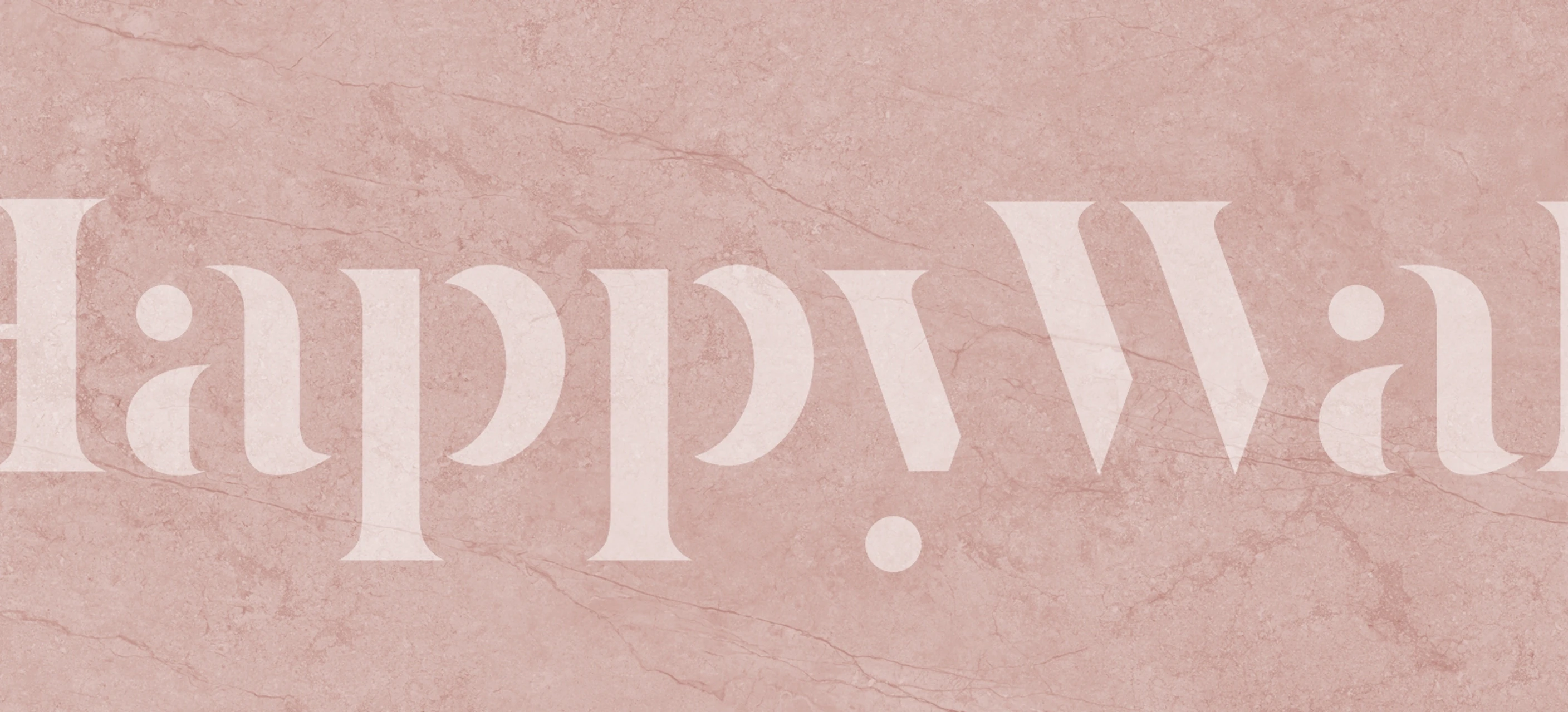 Pink stone texture wallpaper in a room