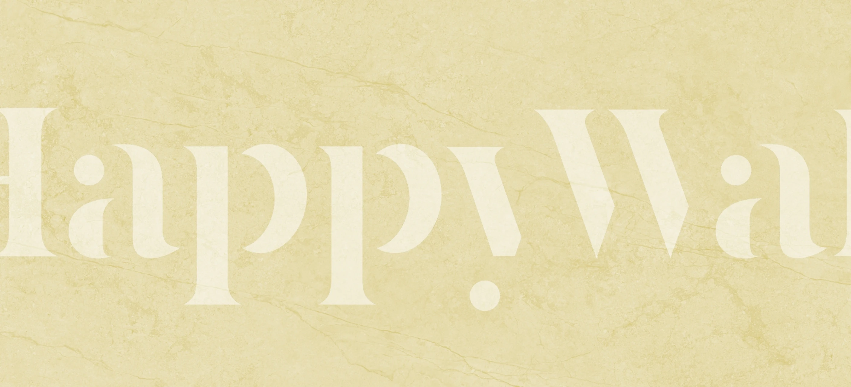 Golden marble texture wallpaper in a room