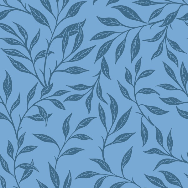 Blue Leaves Aesthetic