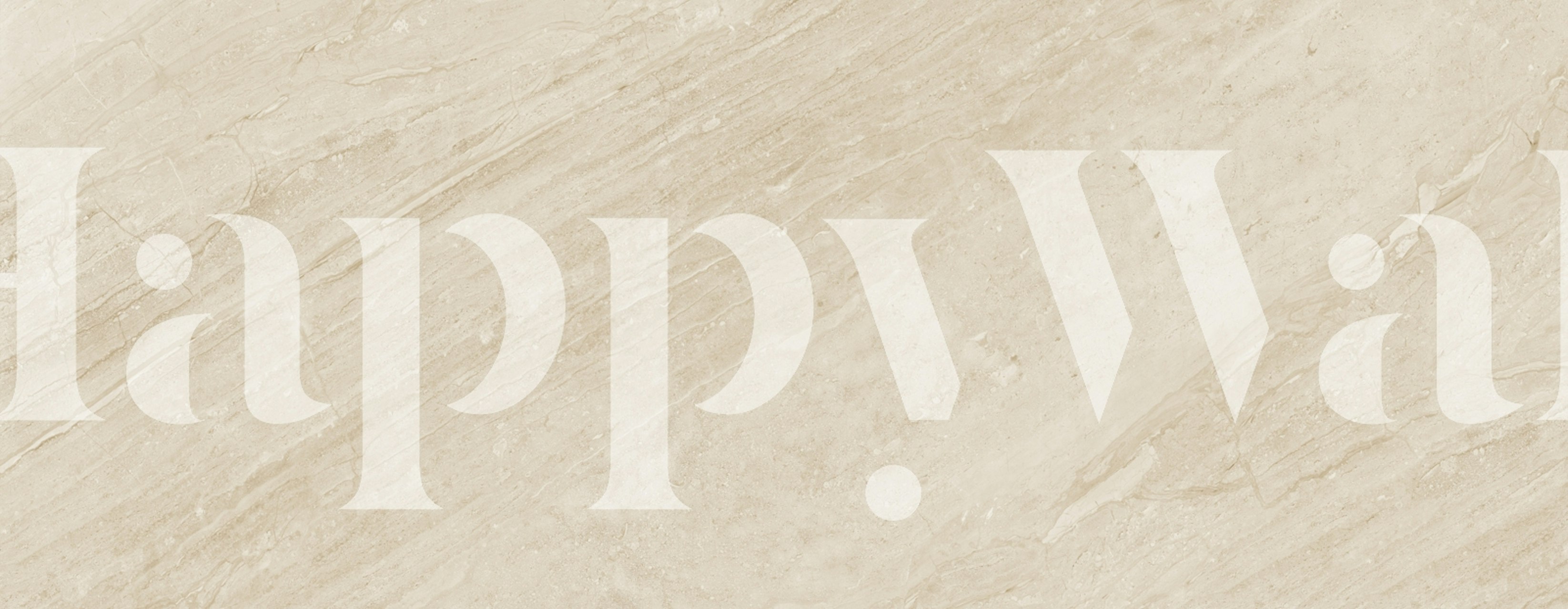 Ivory Travertine Marble wallpaper in a room