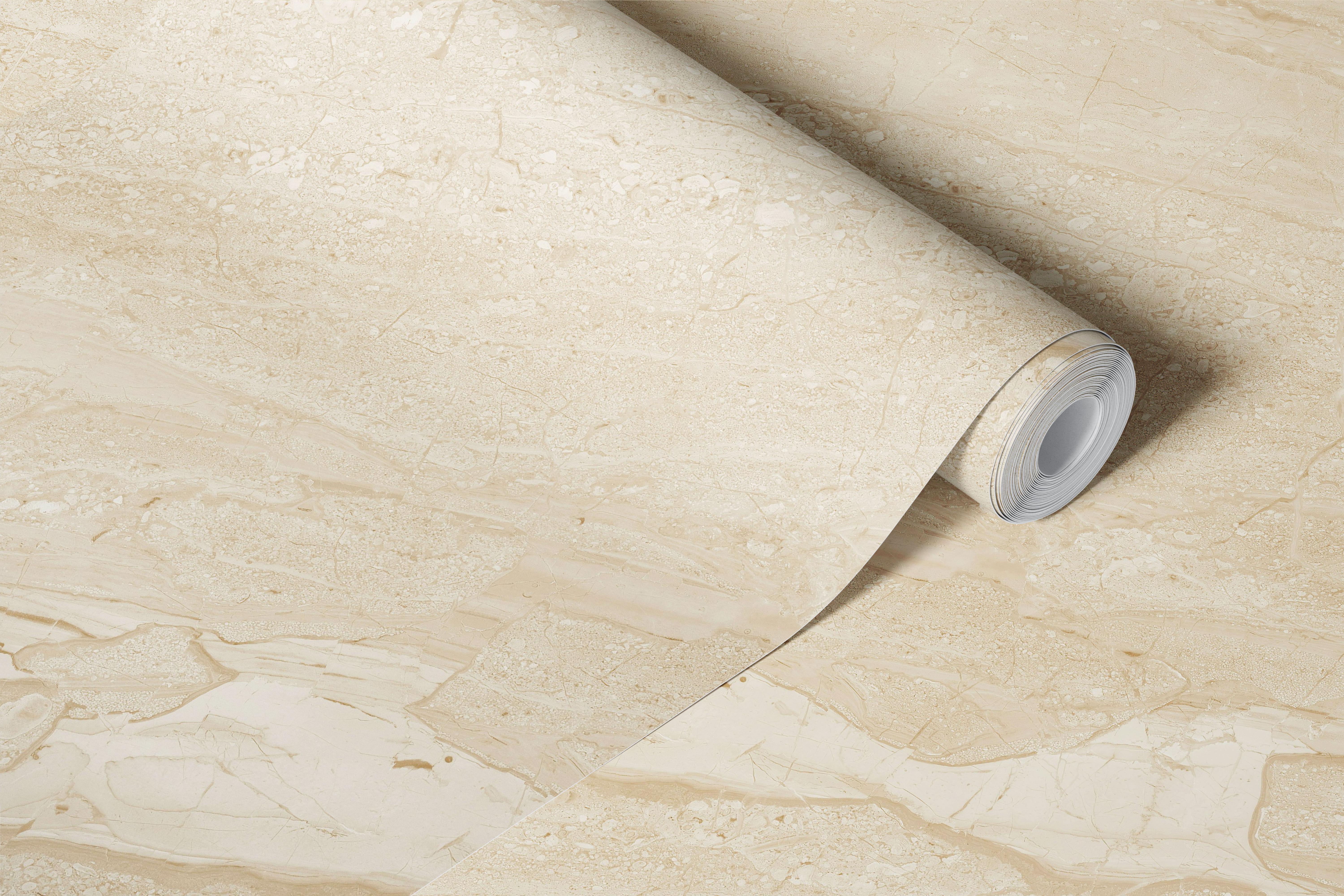 Tapeta Beige Travertine Stone v pokoji