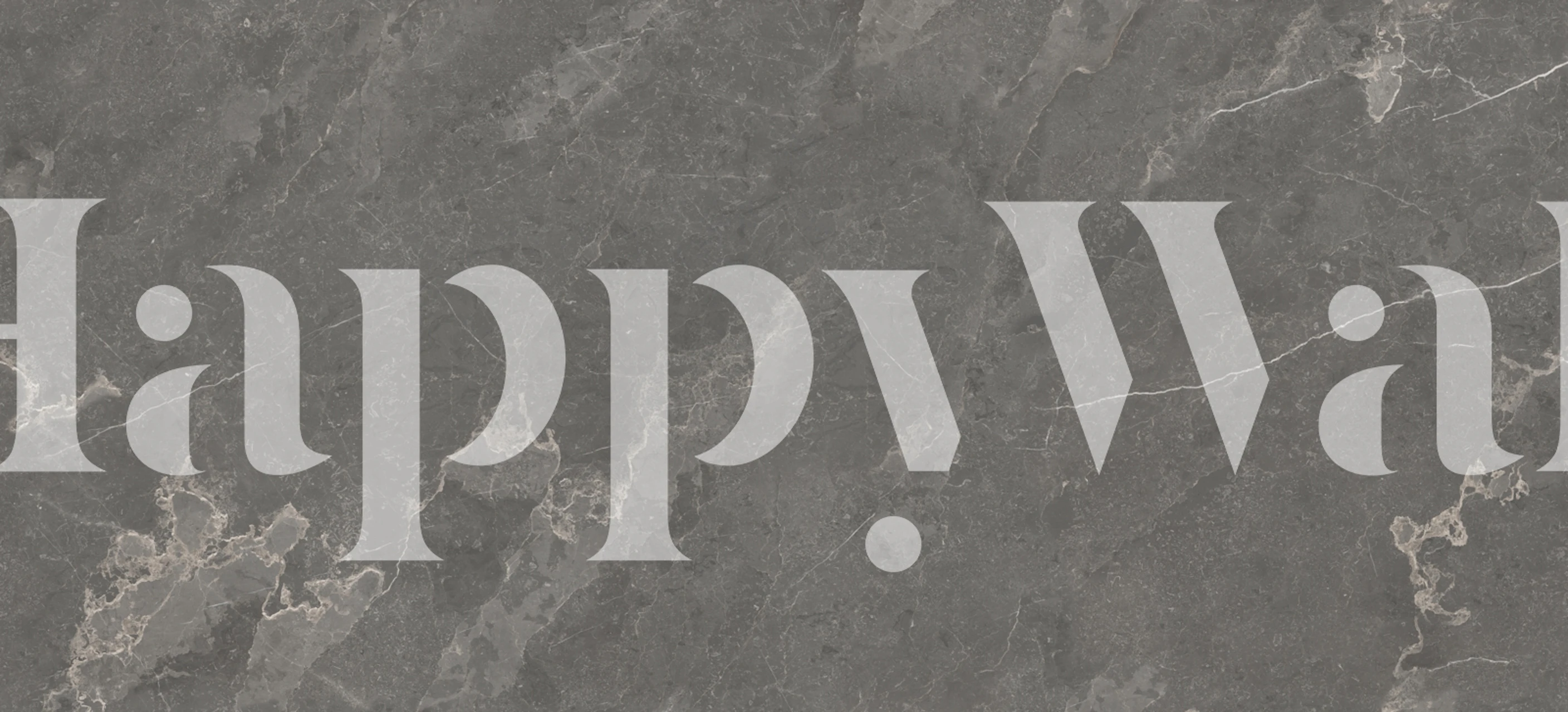 Papier peint Graphite Grey Marble dans une pièce