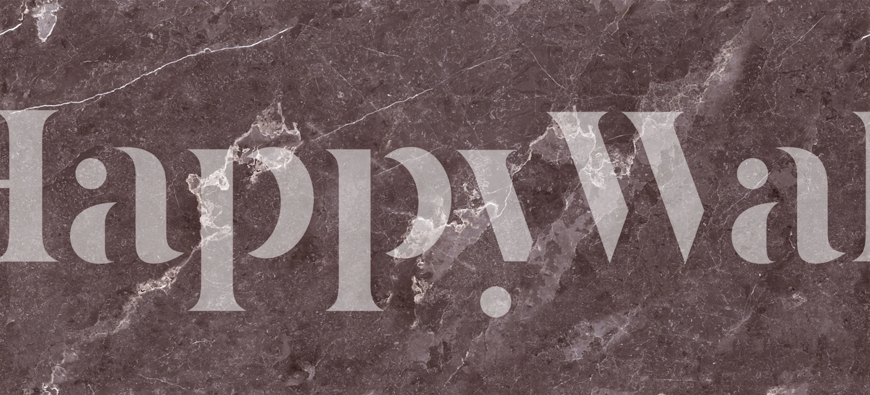 Carta da parati Natural Brown Marble in una stanza