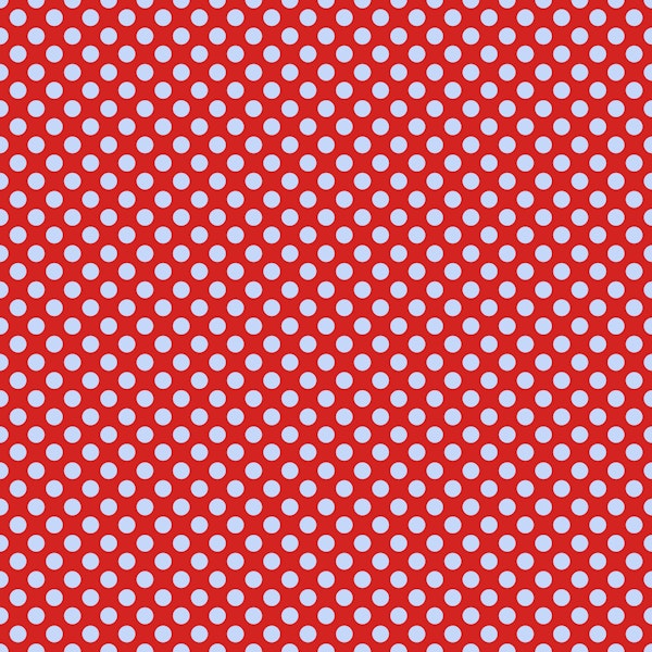 Polka Dots light blue red