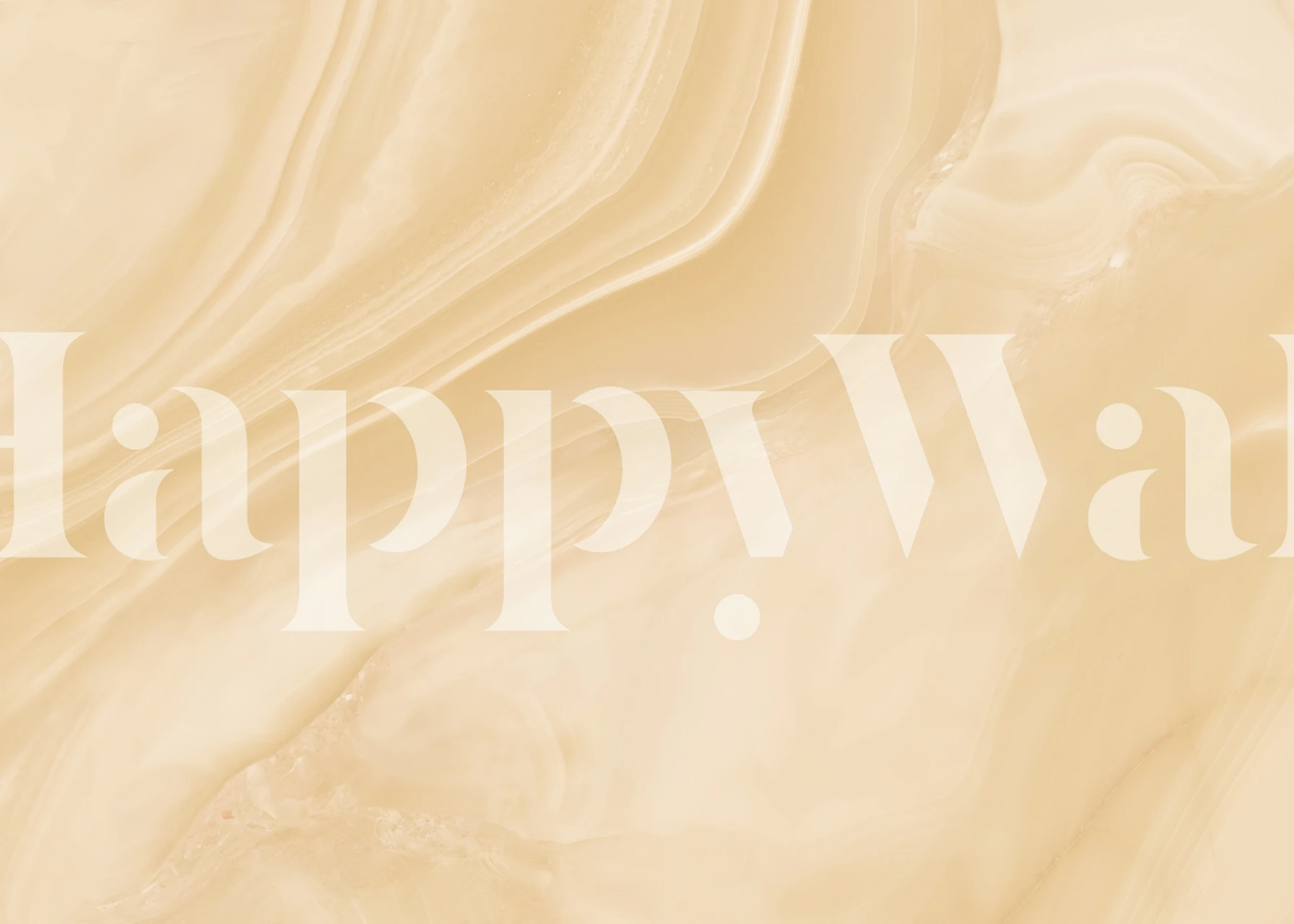 Golden Peach Onyx Tapete in einem Raum