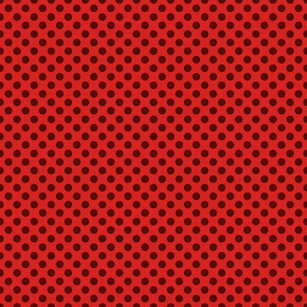 Polka Dots brown red