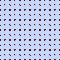 Retro Cloudy Shapes light blue brown tapete